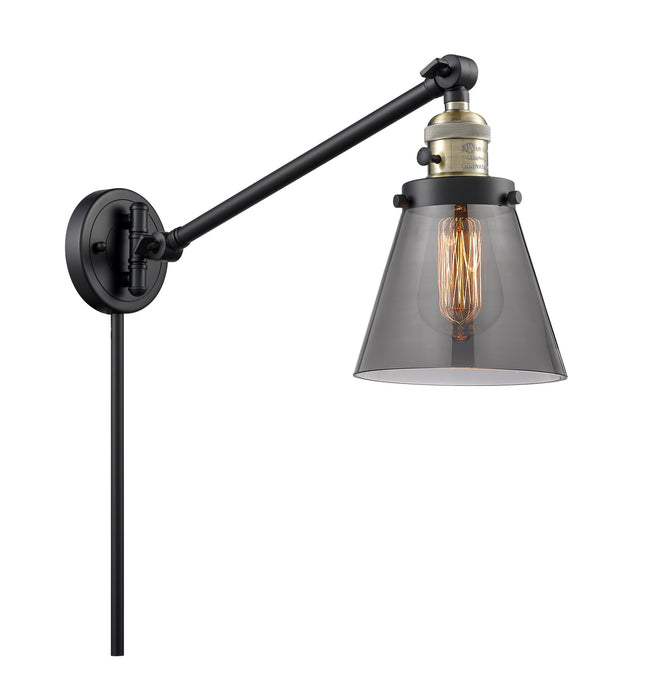 Innovations 237-BAB-G63 One Light Swing Arm Lamp, Black Antique Brass