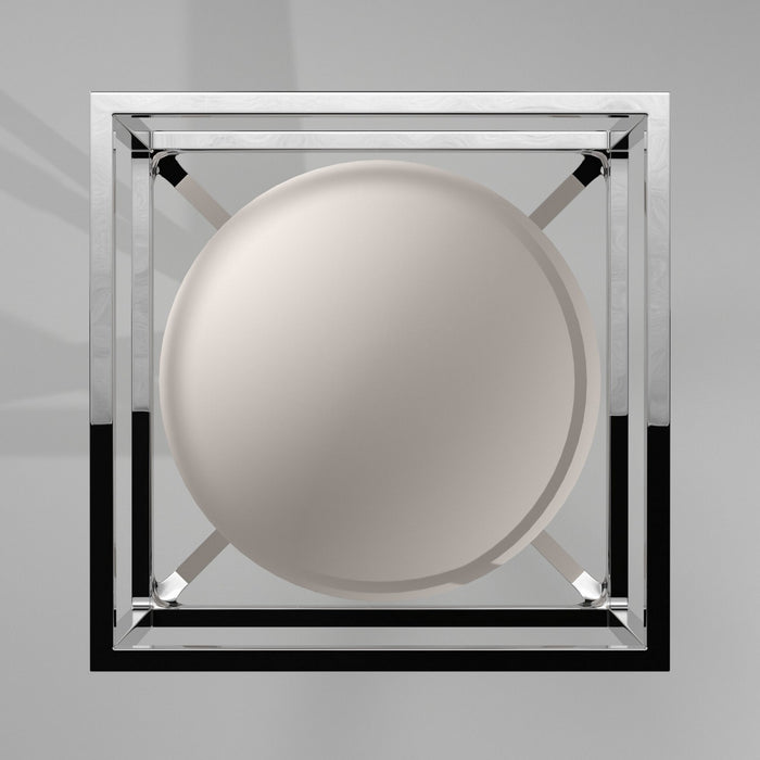 Artcraft SC13274PN One Light Semi-Flush Mount, Polished Nickel