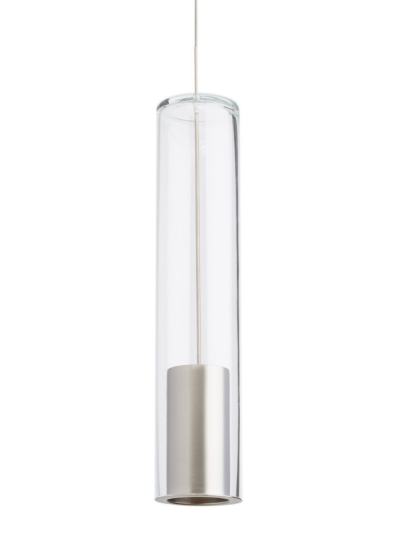 Visual Comfort Modern 700MPCPTCS-LED930 LED Pendant, Satin Nickel