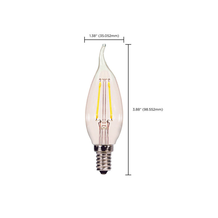 Satco S21720 Light Bulb, Clear