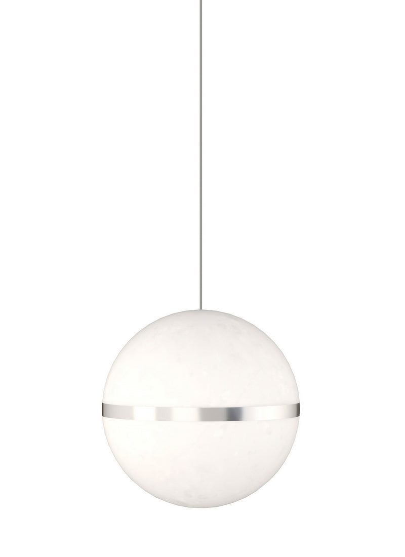 Visual Comfort Modern 700MPHNES-LEDS930 LED Pendant, Satin Nickel