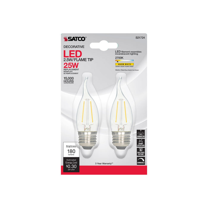 Satco S21724 Light Bulb, Clear
