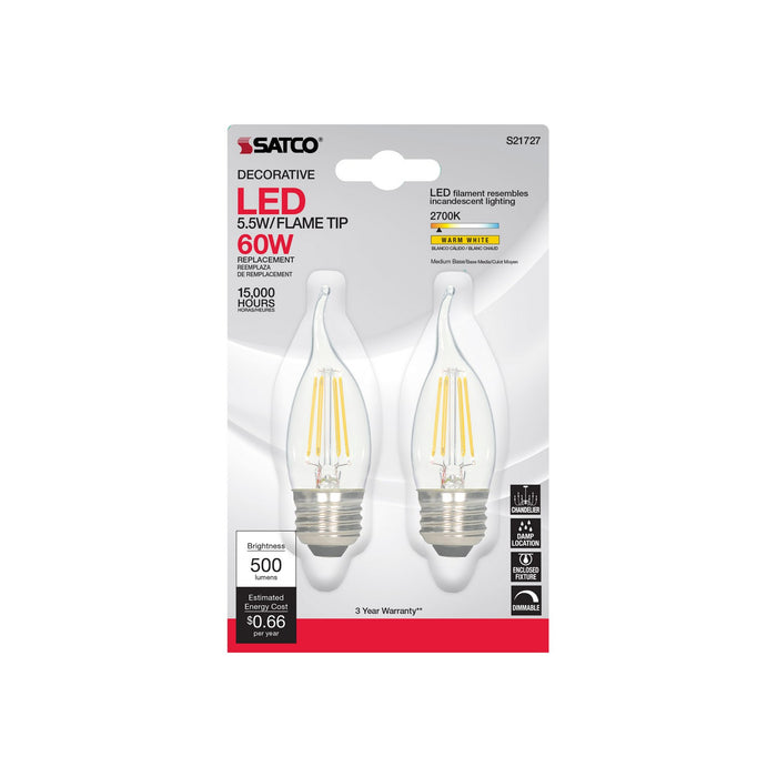 Satco S21727 Light Bulb, Clear