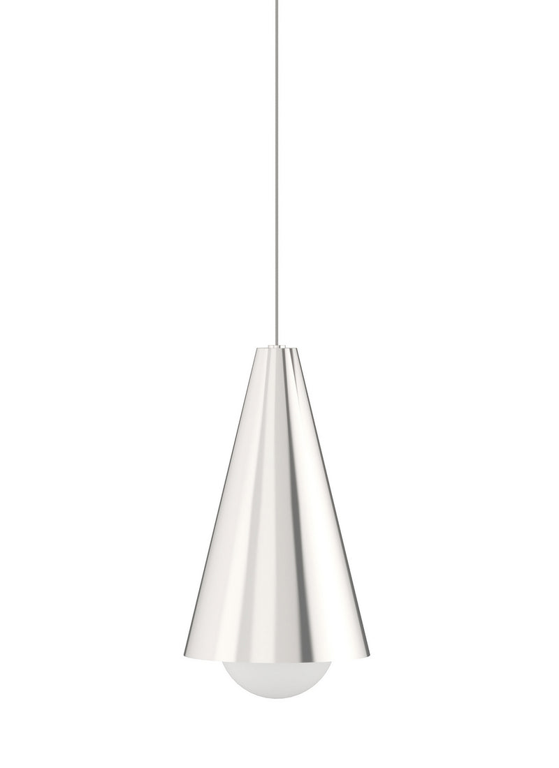 Visual Comfort Modern 700MPJNIS-LED930 LED Pendant, Satin Nickel