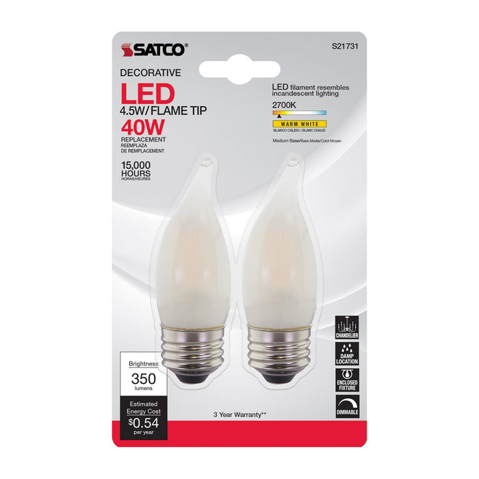 Satco S21731 Light Bulb, Frost
