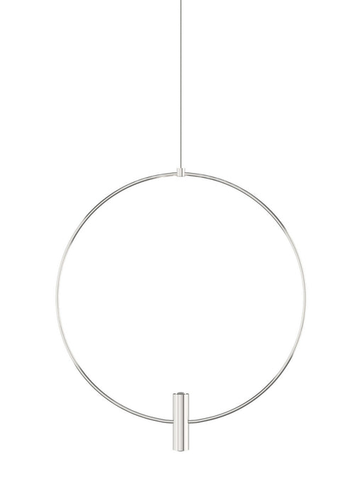 Visual Comfort Modern 700MPLAY18S-LED930 LED Pendant, Satin Nickel