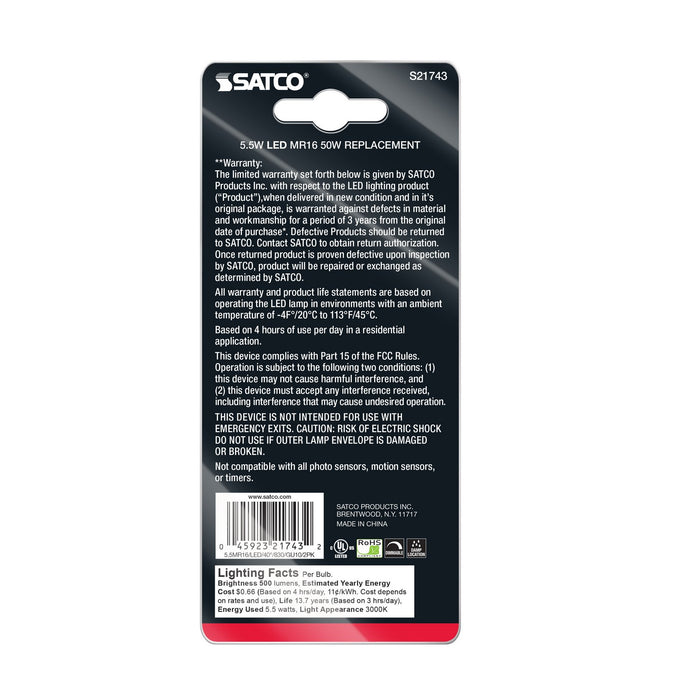 Satco S21743 Light Bulb, White