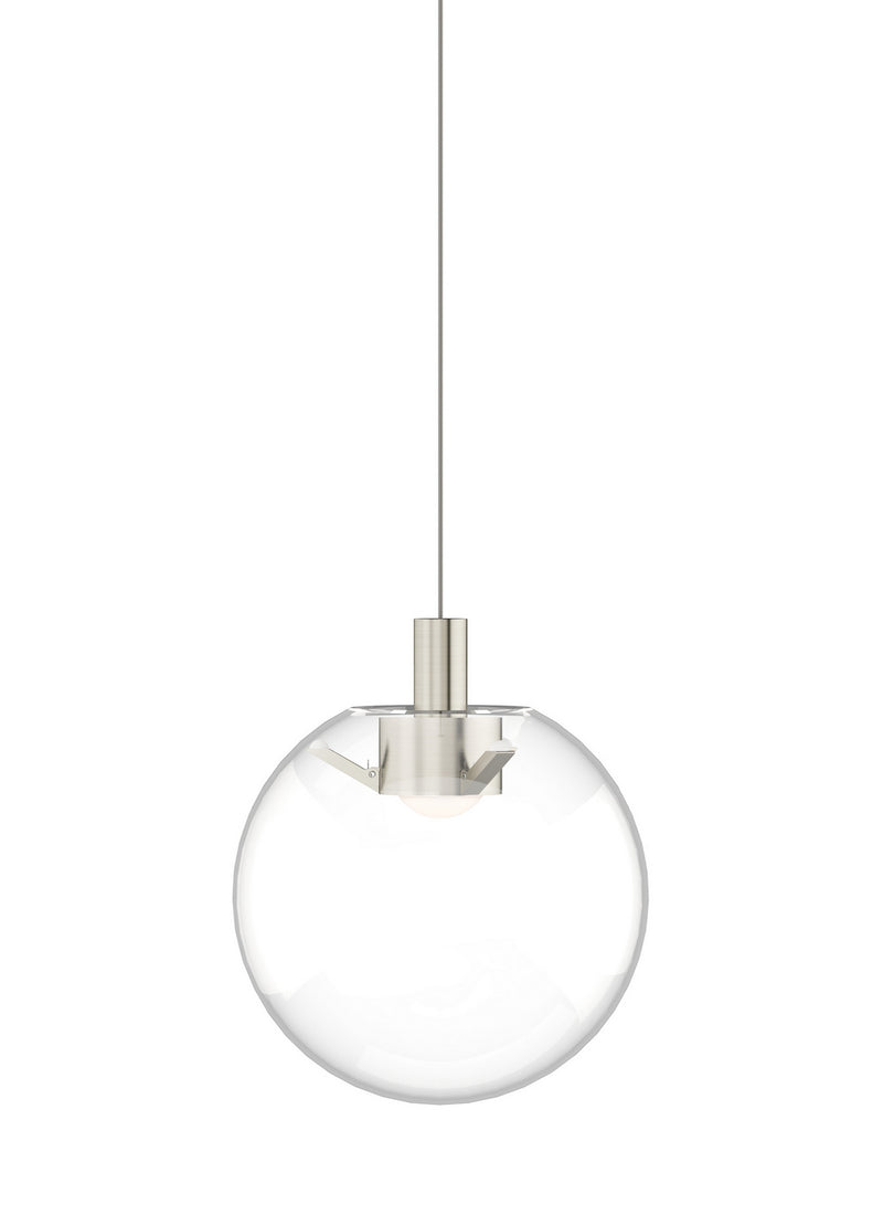 Visual Comfort Modern 700MPPLNCS-LED930 LED Pendant, Satin Nickel