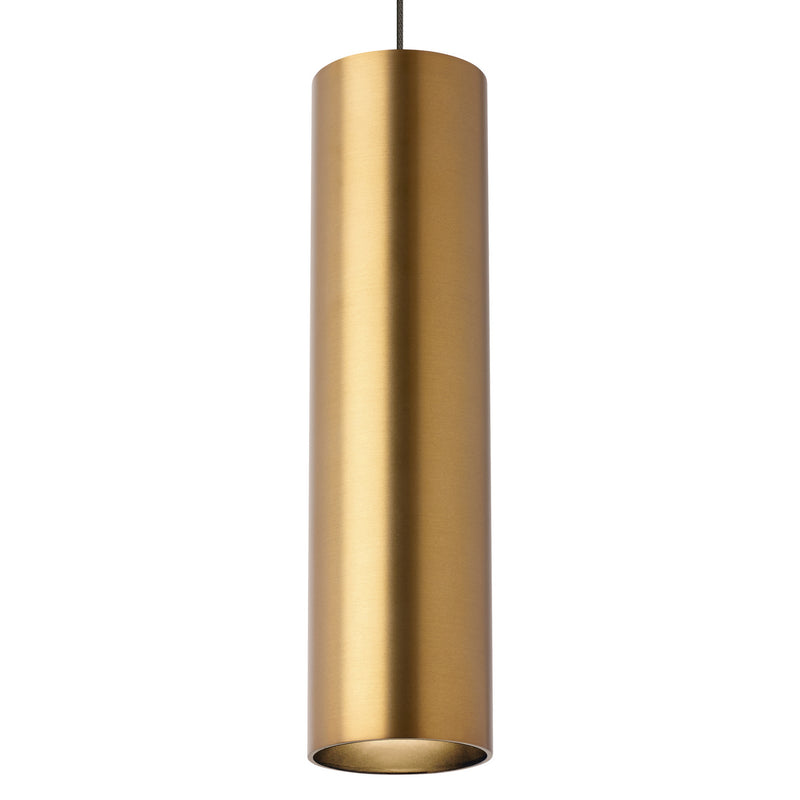 Visual Comfort Modern 700MPPPRRR One Light Pendant, Aged Brass