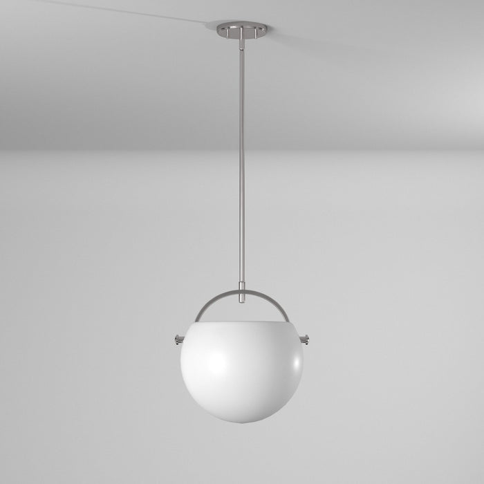Artcraft AC10080SN One Light Pendant, Satin Nickel