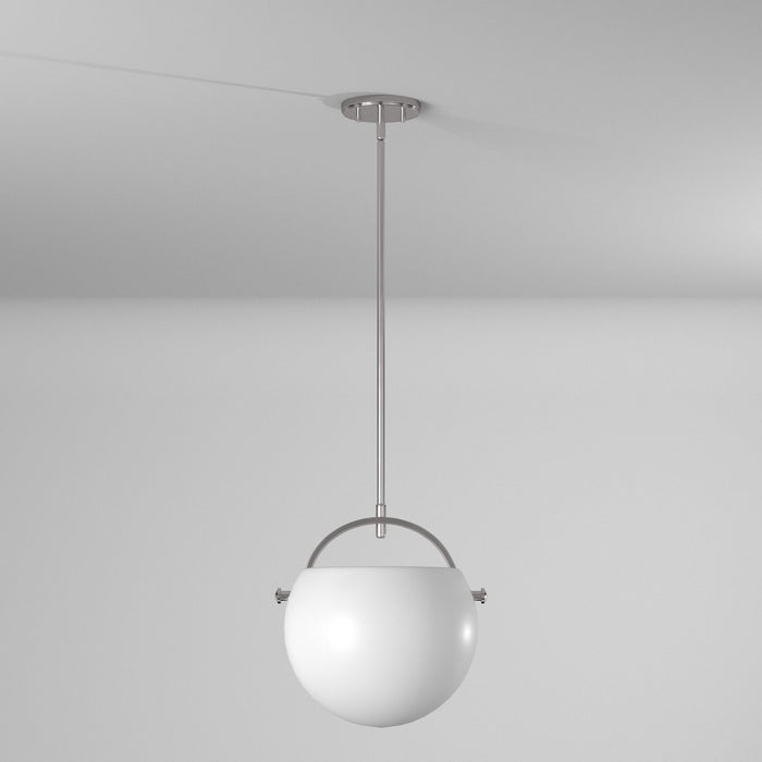 Artcraft AC10080SN One Light Pendant, Satin Nickel