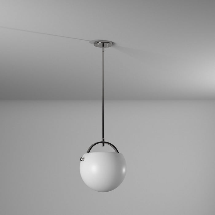 Artcraft AC10080SN One Light Pendant, Satin Nickel