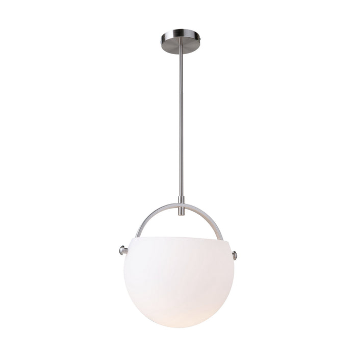 Artcraft AC10080SN One Light Pendant, Satin Nickel