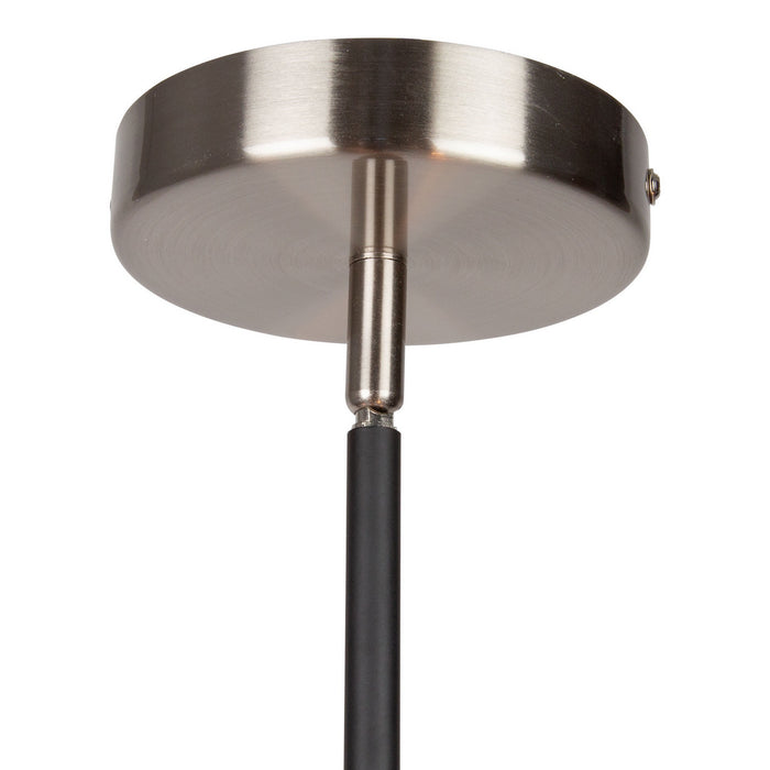 Artcraft AC11252NB Six Light Pendant, Black & Brushed Nickel