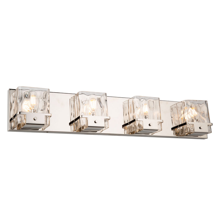 Artcraft AC11574PN Four Light Wall Mount, Polished Nickel