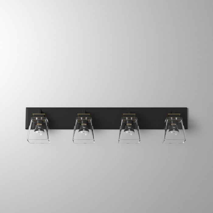 Artcraft AC11614VB Four Light Wall Mount, Black & Brass
