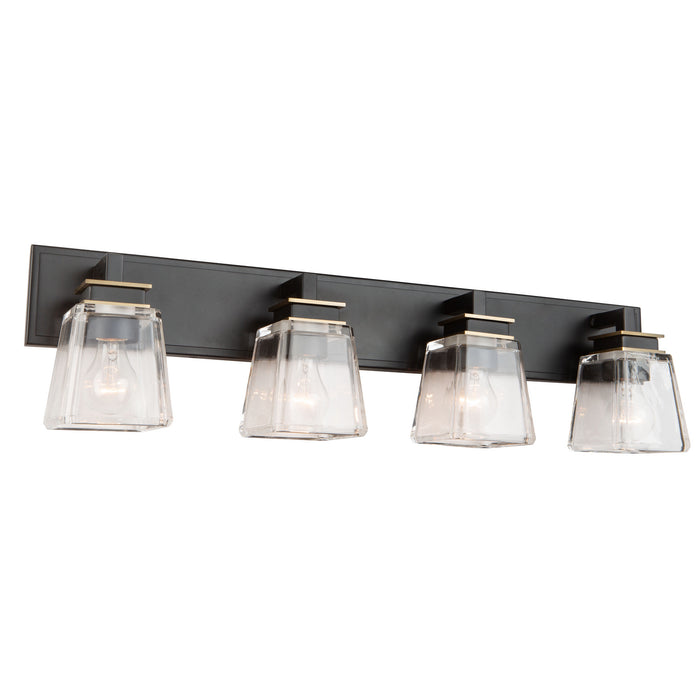 Artcraft AC11614VB Four Light Wall Mount, Black & Brass