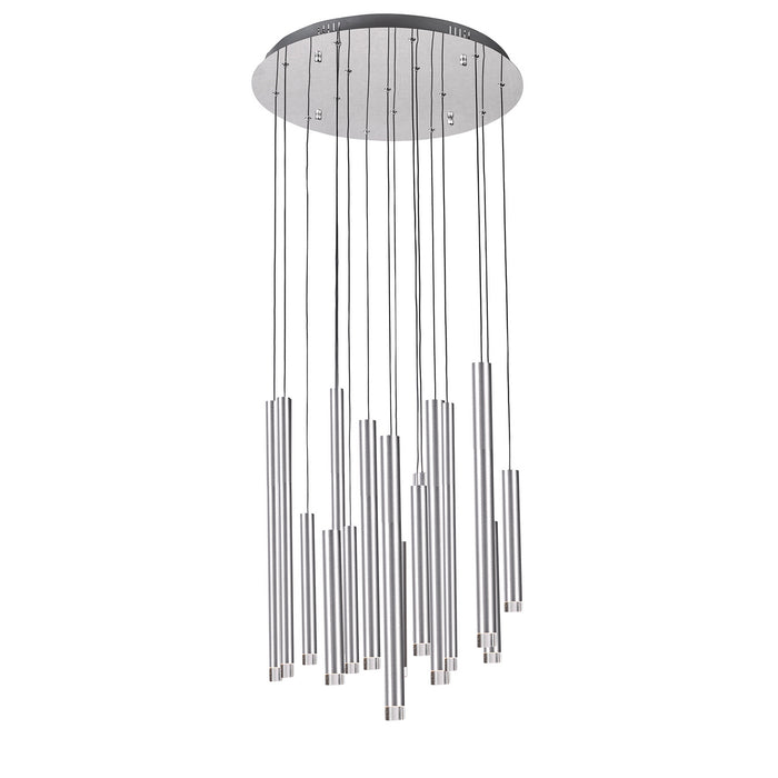 Artcraft AC7086SA LED Chandelier, Satin Aluminum