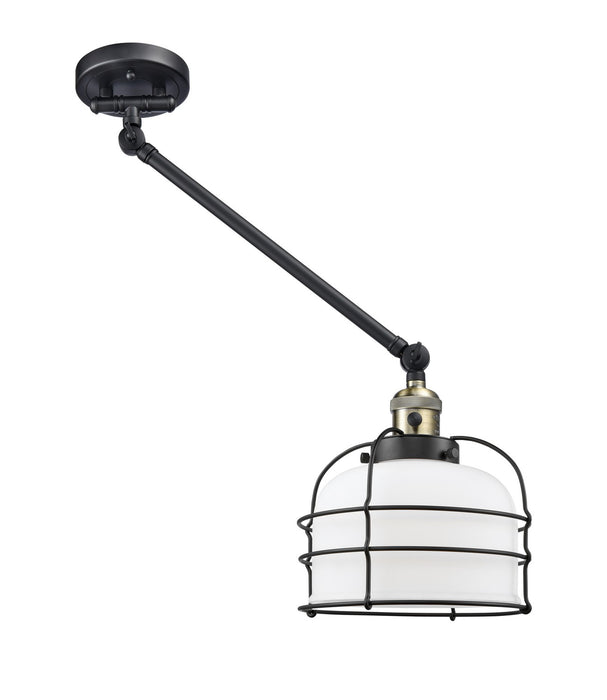 Innovations 237-BAB-G71-CE One Light Swing Arm Lamp, Black Antique Brass