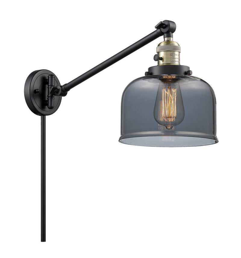 Innovations 237-BAB-G73 One Light Swing Arm Lamp, Black Antique Brass