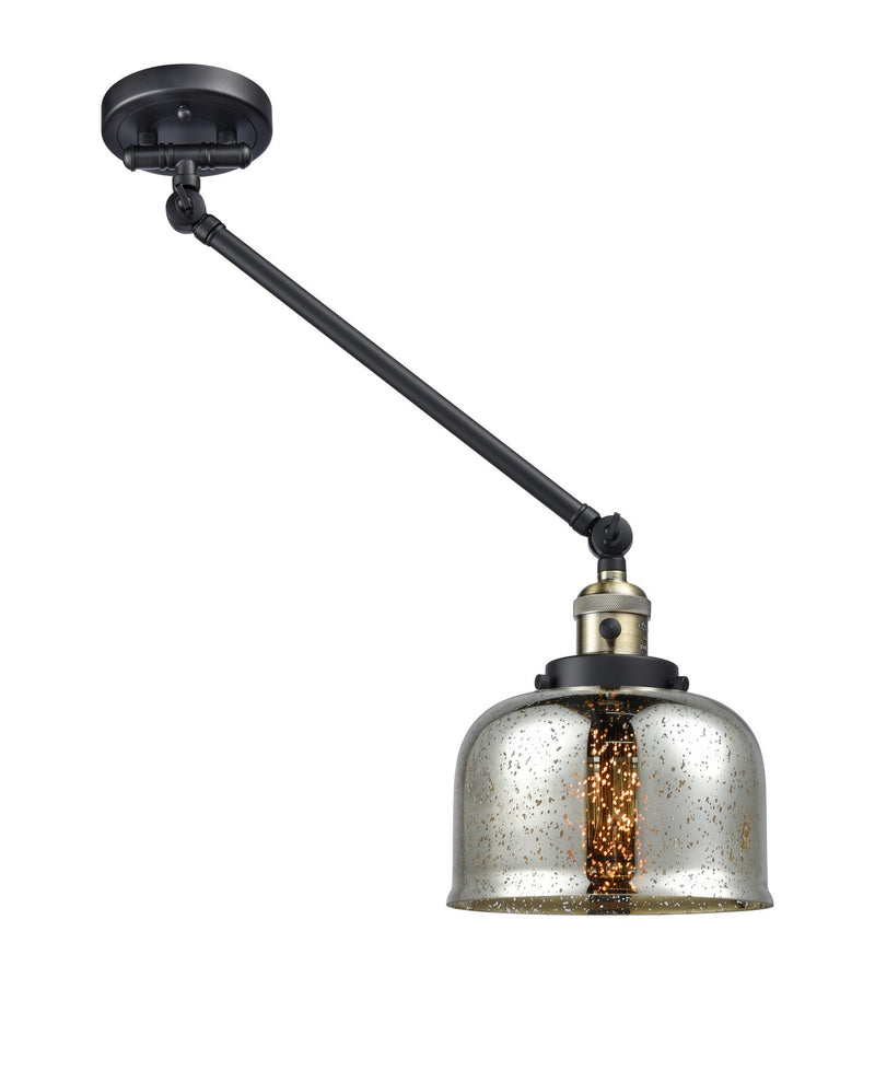Innovations 237-BAB-G78 One Light Swing Arm Lamp, Black Antique Brass