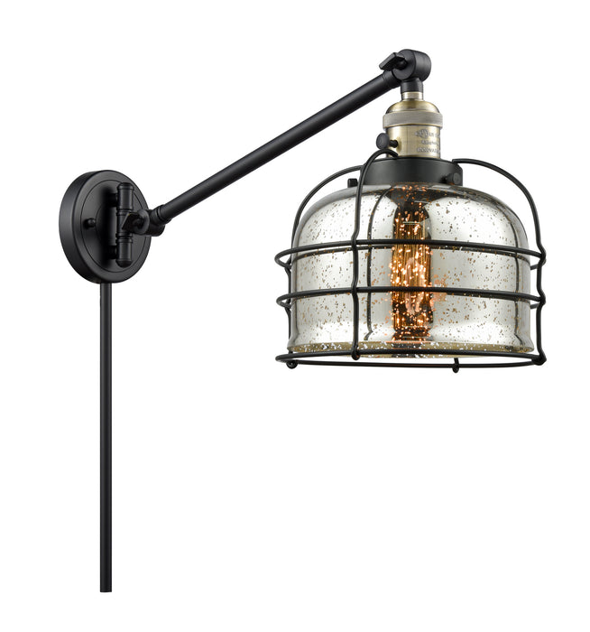 Innovations 237-BAB-G78-CE One Light Swing Arm Lamp, Black Antique Brass
