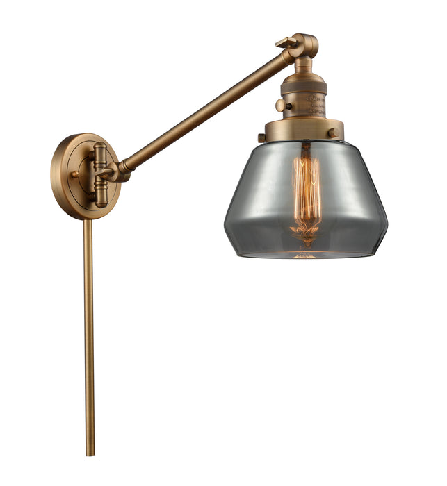 Innovations 237-BB-G173 One Light Swing Arm Lamp, Brushed Brass
