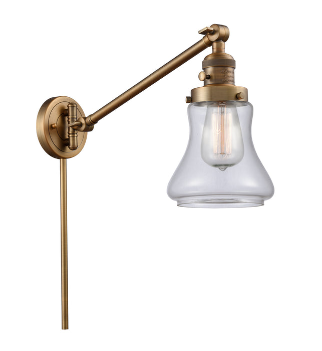 Innovations 237-BB-G192 One Light Swing Arm Lamp, Brushed Brass