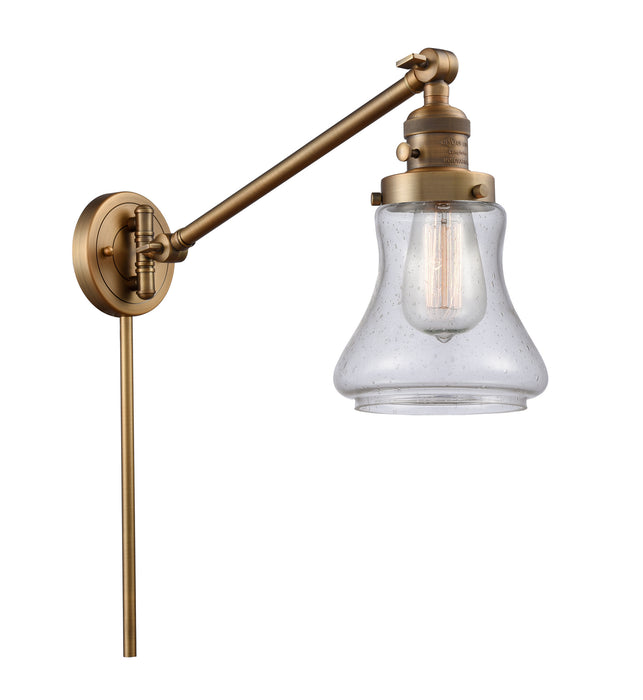 Innovations 237-BB-G194 One Light Swing Arm Lamp, Brushed Brass