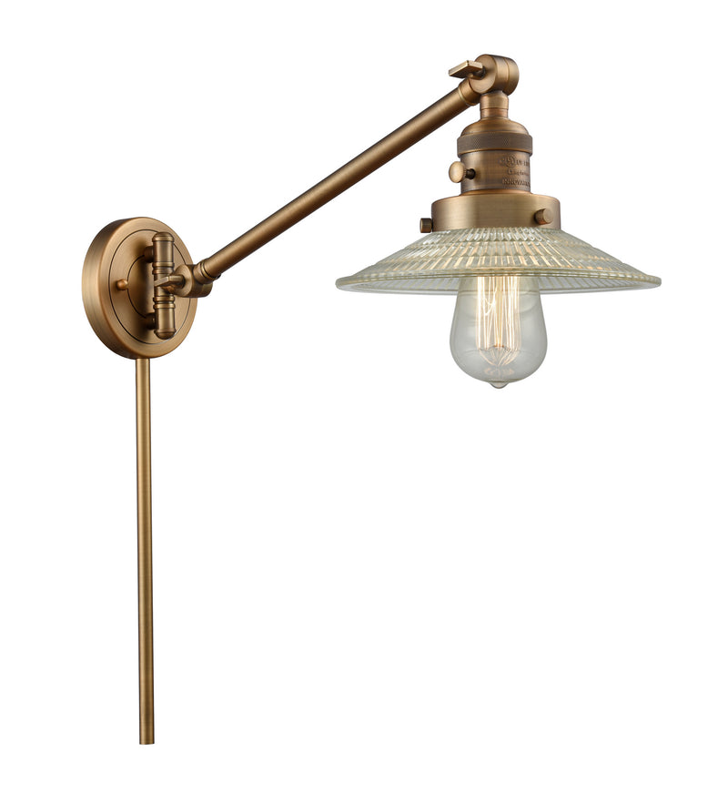Innovations 237-BB-G2 One Light Swing Arm Lamp, Brushed Brass