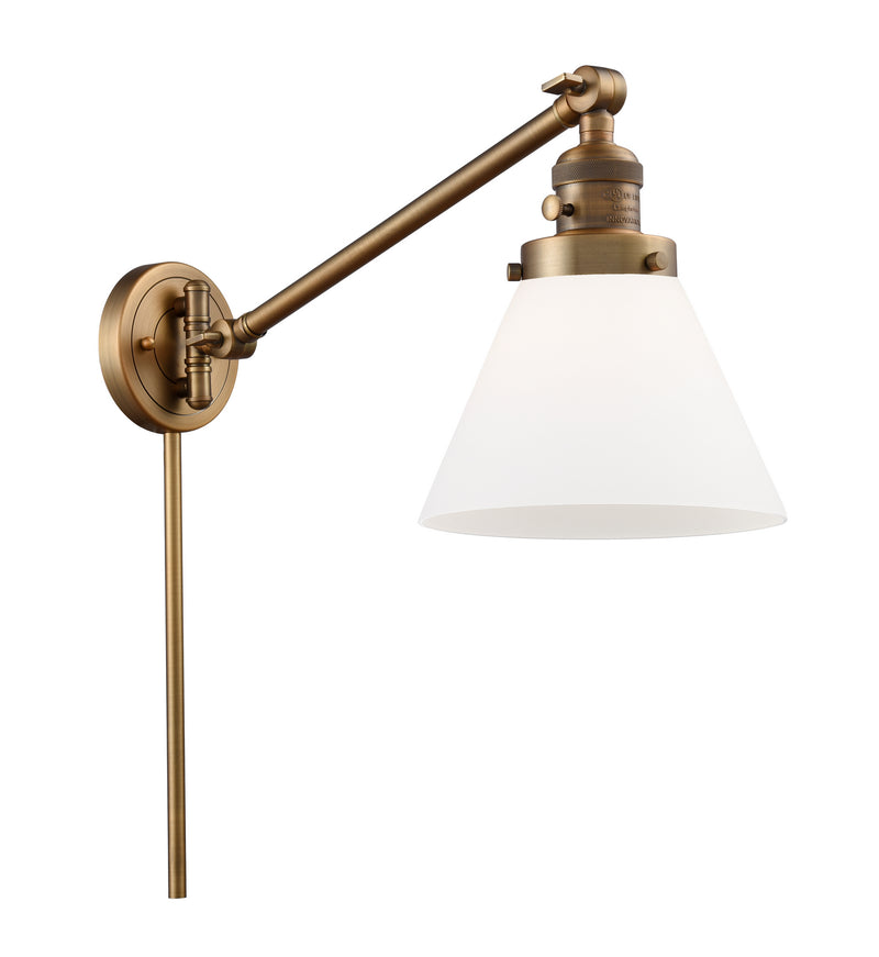 Innovations 237-BB-G41 One Light Swing Arm Lamp, Brushed Brass