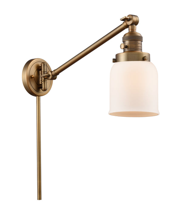 Innovations 237-BB-G51 One Light Swing Arm Lamp, Brushed Brass