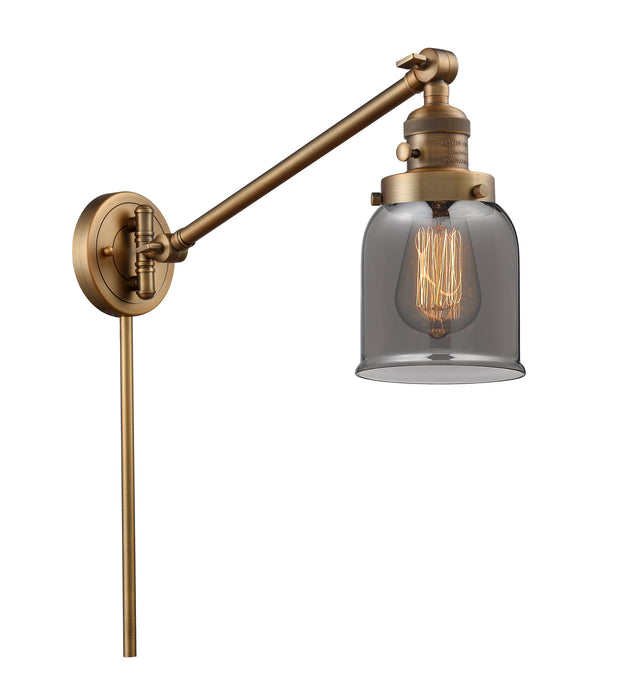 Innovations 237-BB-G53 One Light Swing Arm Lamp, Brushed Brass