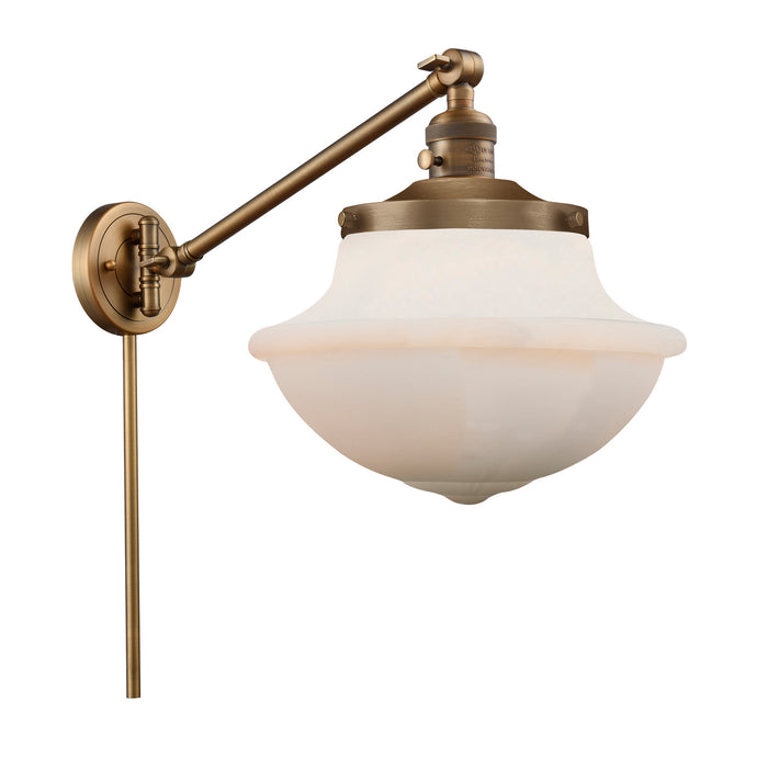 Innovations 237-BB-G541 One Light Swing Arm Lamp, Brushed Brass