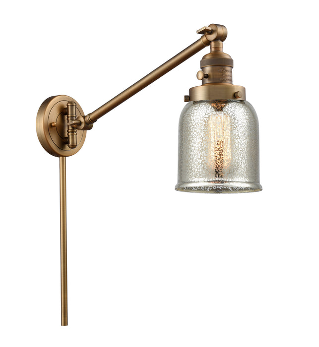 Innovations 237-BB-G58 One Light Swing Arm Lamp, Brushed Brass