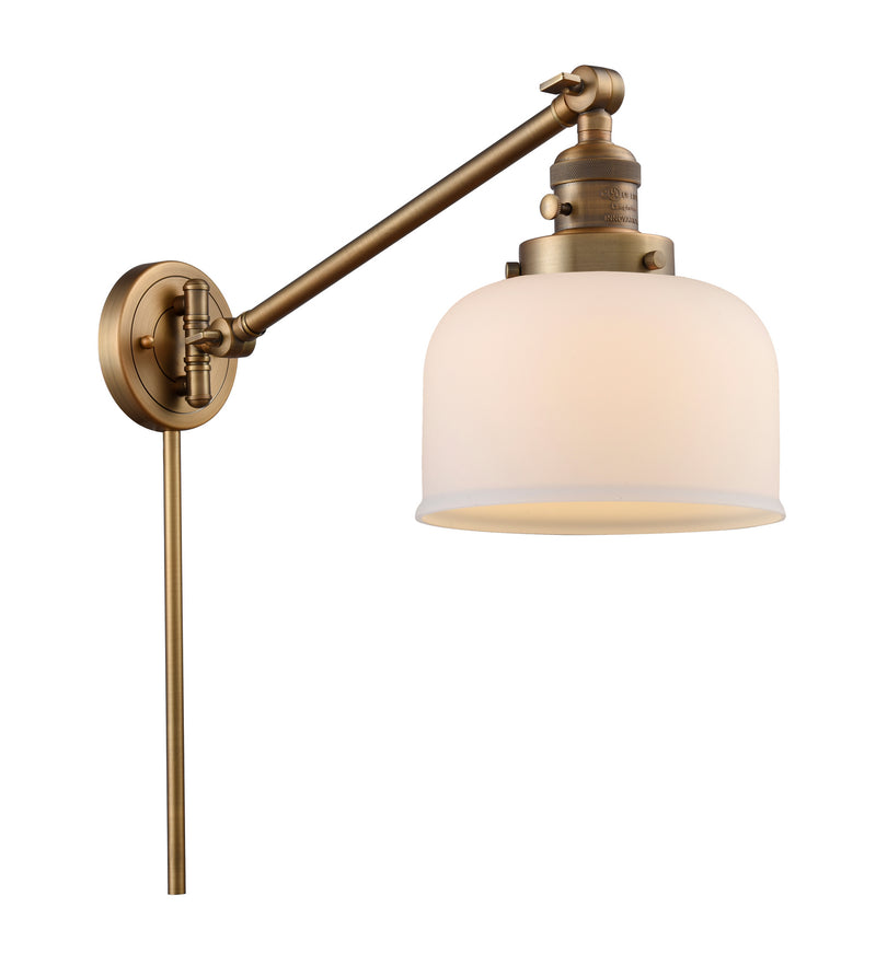 Innovations 237-BB-G71 One Light Swing Arm Lamp, Brushed Brass