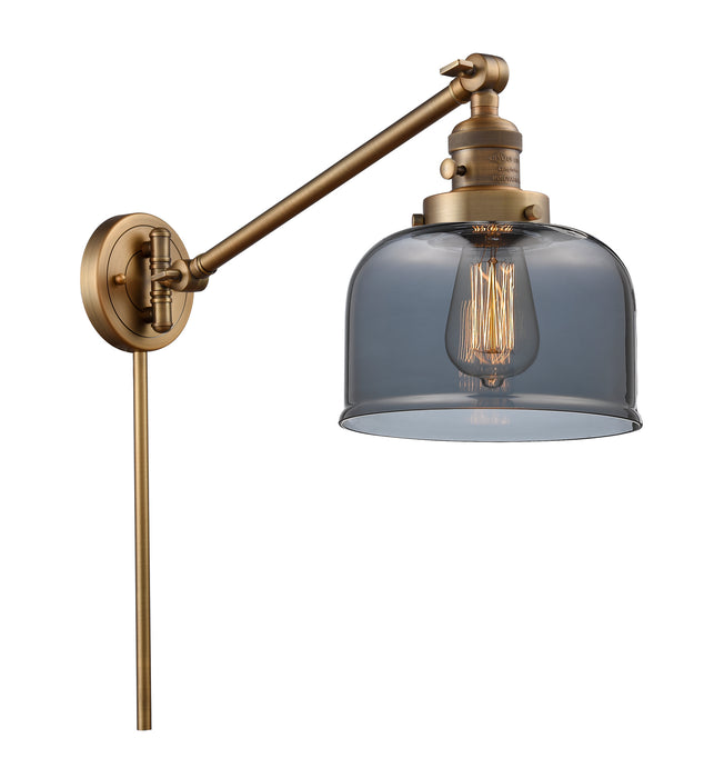 Innovations 237-BB-G73 One Light Swing Arm Lamp, Brushed Brass