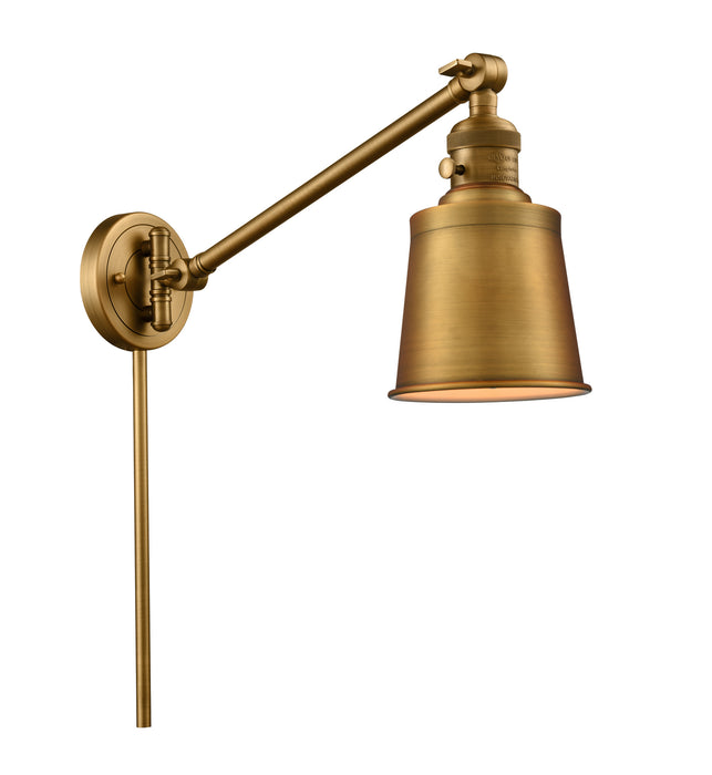 Innovations 237-BB-M9-BB One Light Swing Arm Lamp, Brushed Brass