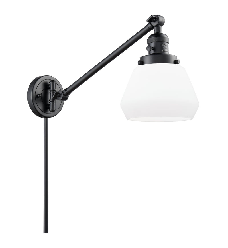 Innovations 237-BK-G171 One Light Swing Arm Lamp, Matte Black