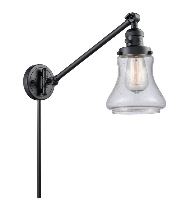 Innovations 237-BK-G194 One Light Swing Arm Lamp, Matte Black