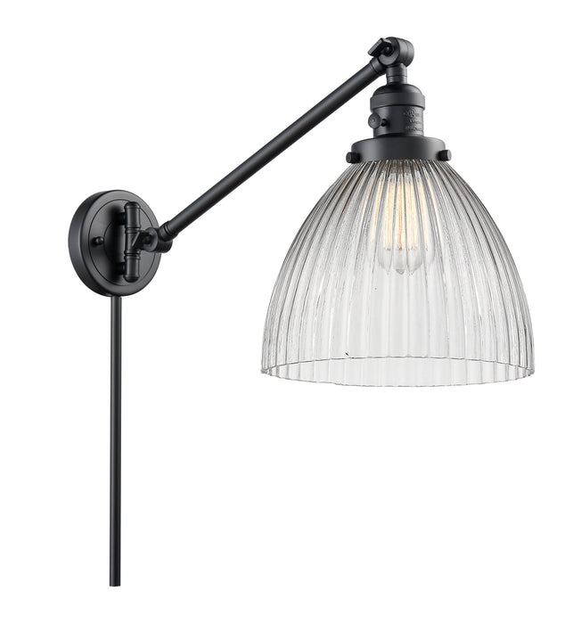 Innovations 237-BK-G222 One Light Swing Arm Lamp, Matte Black