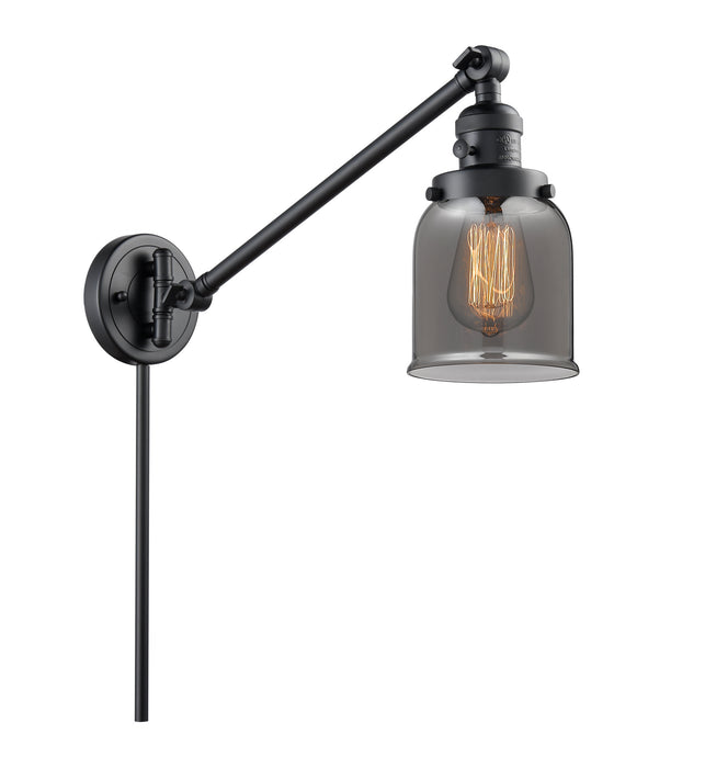 Innovations 237-BK-G53 One Light Swing Arm Lamp, Matte Black