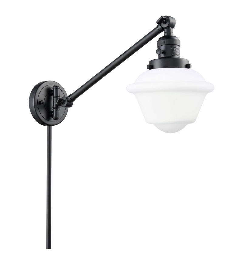 Innovations 237-BK-G531 One Light Swing Arm Lamp, Matte Black