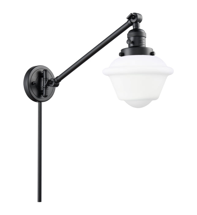 Innovations 237-BK-G531 One Light Swing Arm Lamp, Matte Black