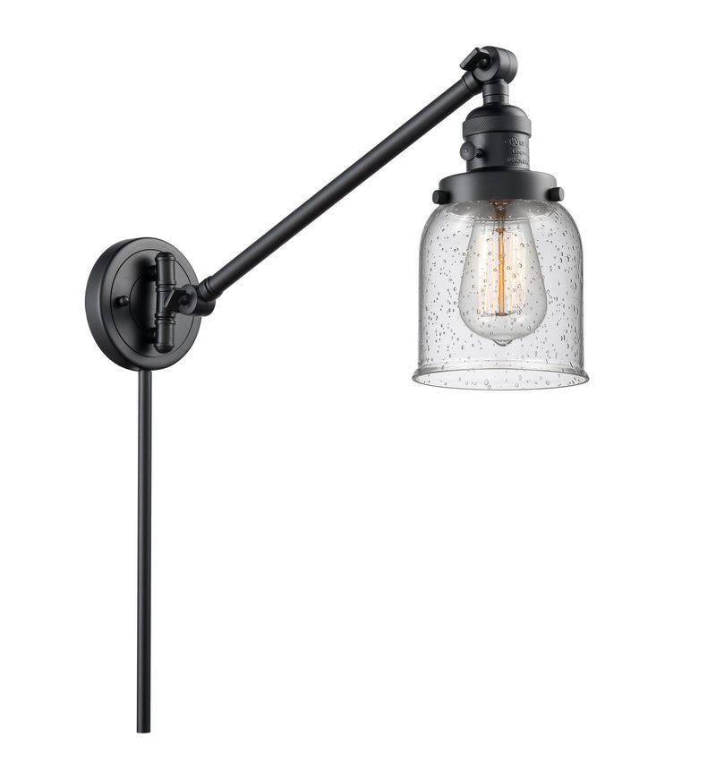 Innovations 237-BK-G54 One Light Swing Arm Lamp, Matte Black