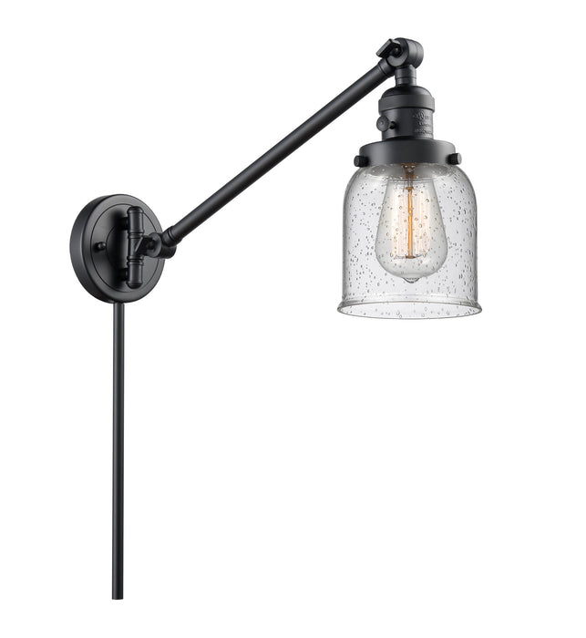 Innovations 237-BK-G54 One Light Swing Arm Lamp, Matte Black