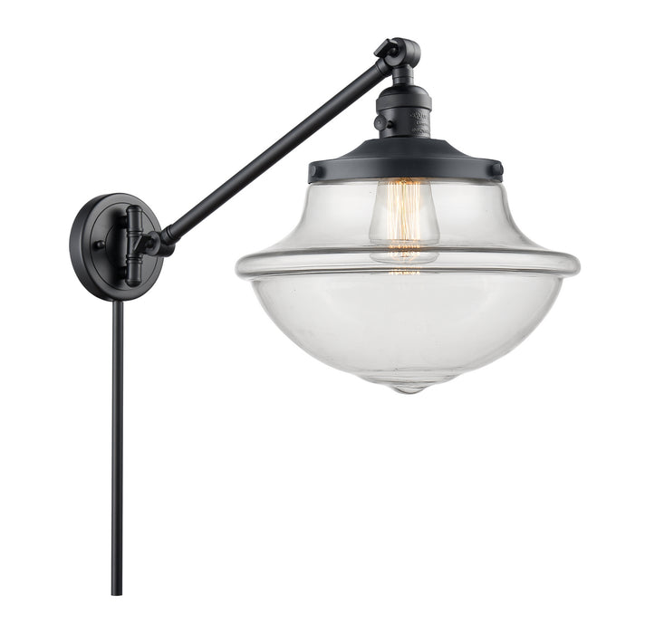 Innovations 237-BK-G542 One Light Swing Arm Lamp, Matte Black