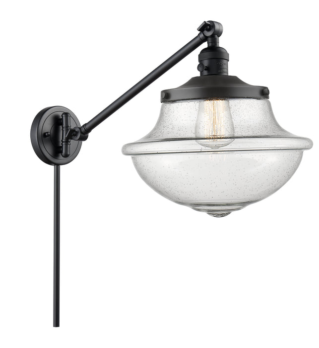 Innovations 237-BK-G544 One Light Swing Arm Lamp, Matte Black