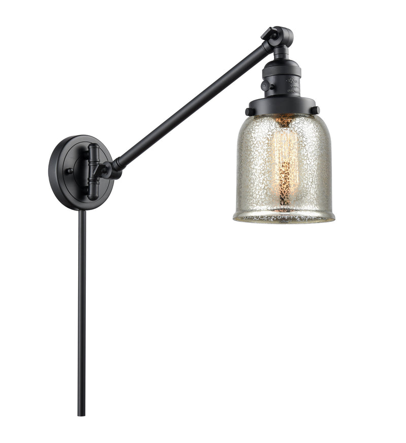Innovations 237-BK-G58 One Light Swing Arm Lamp, Matte Black