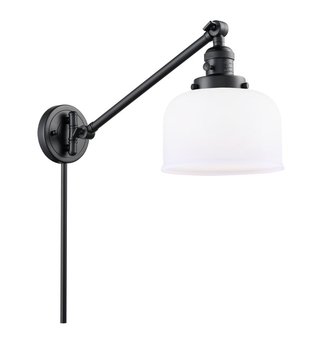 Innovations 237-BK-G71 One Light Swing Arm Lamp, Matte Black